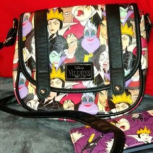 Disney Villains Crossbody Bag - Black and Multicolor
